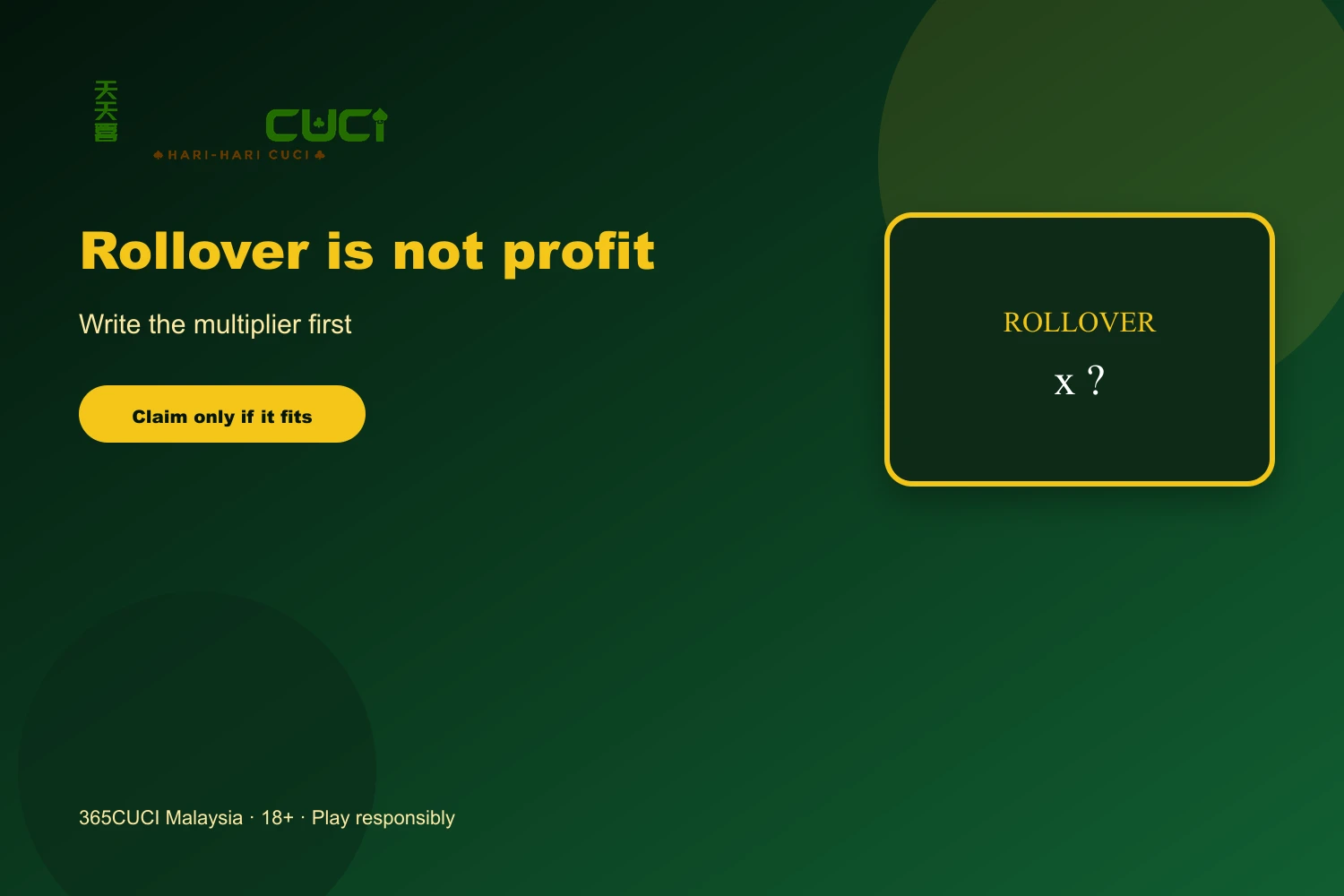 365CUCI promotions Malaysia welcome and reload terms with official logo