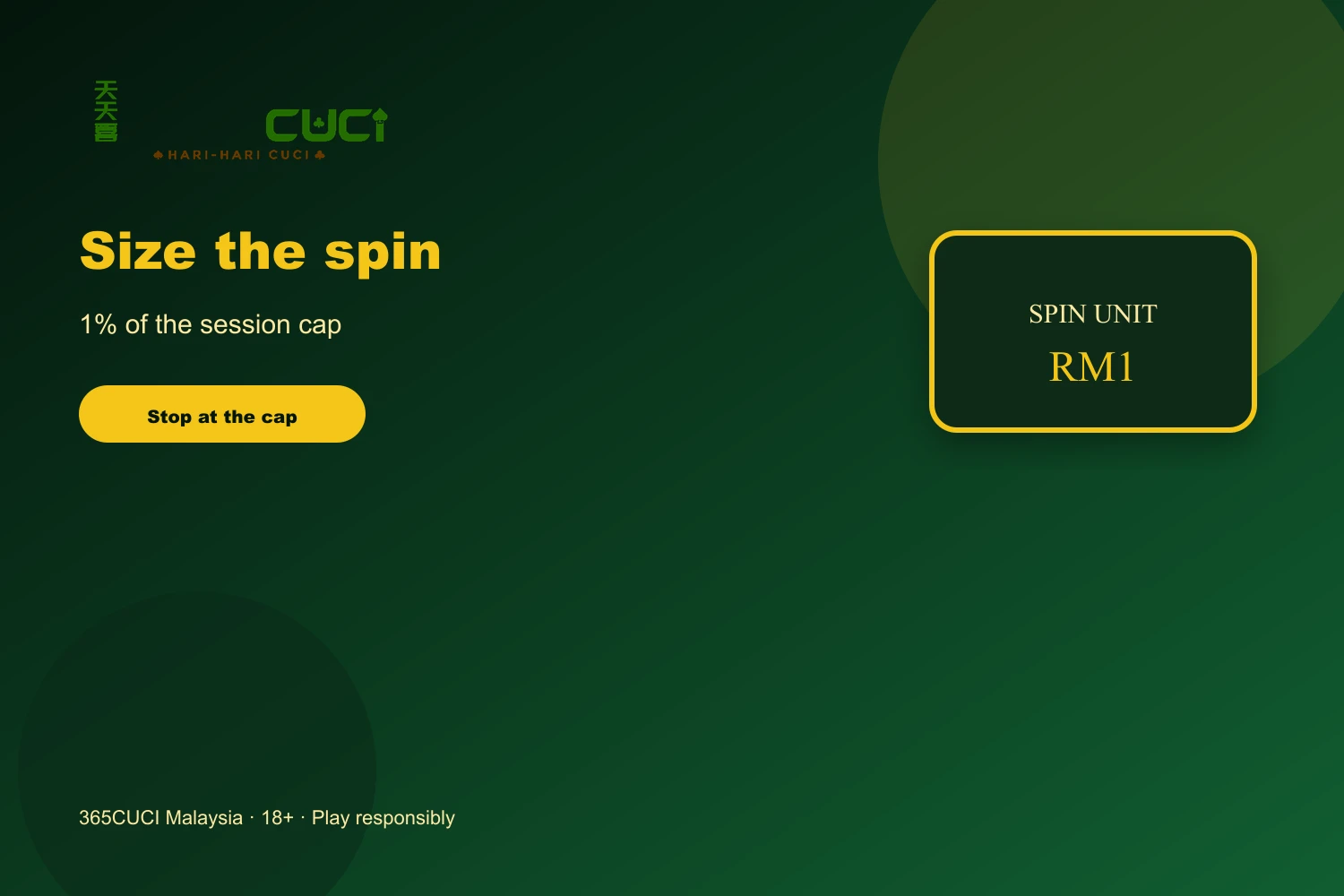 365CUCI slots free credit paytable checklist with official logo